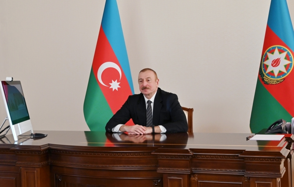 Prezident İlham Əliyev Pakistanın Birləşmiş Qərargah Rəisləri Komitəsi sədrinin başçılıq etdiyi nümayəndə heyətini videoformatda qəbul edib YENİLƏNİB VİDEO