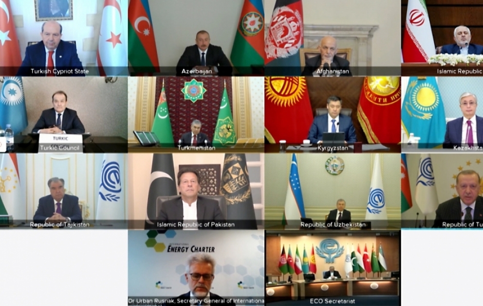 President Ilham Aliyev made speech at virtual Summit of Economic Cooperation Organization VIDEO