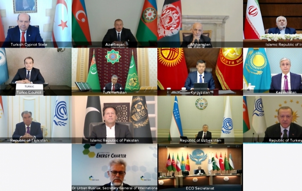 İqtisadi Əməkdaşlıq Təşkilatının XIV onlayn Zirvə toplantısı keçirilib  Azərbaycan Prezidenti İlham Əliyev toplantıda videoformatda çıxış edib YENİLƏNİB-2 VİDEO