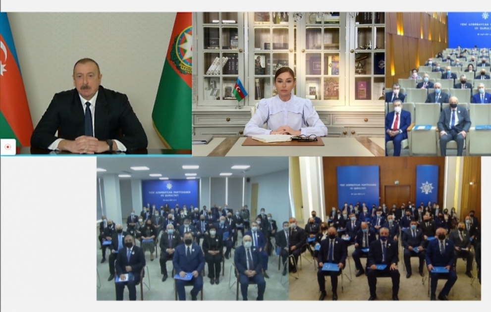 7th Congress of New Azerbaijan Party held VIDEO