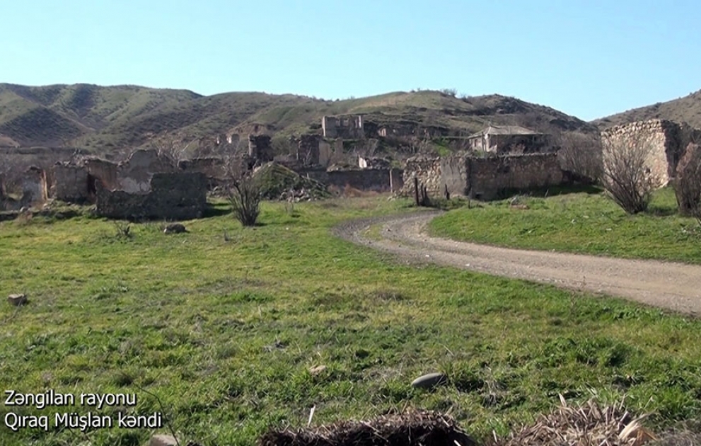 Azerbaijan’s Defense Ministry releases video footages of Girag Mushlan village, Zangilan district VIDEO