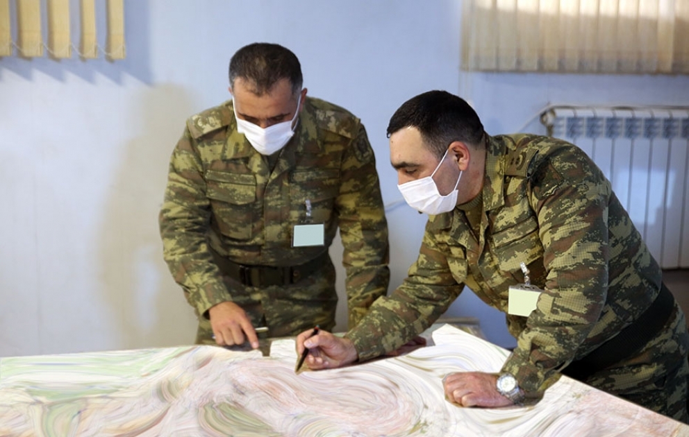 Azerbaijan`s Defense Ministry: Tasks are fulfilled on maps in course of exercises VIDEO