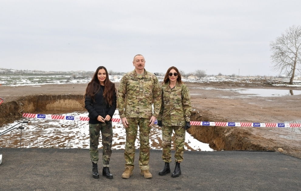 President Ilham Aliyev and first lady Mehriban Aliyeva visited Fuzuli and Khojavand districts VIDEO