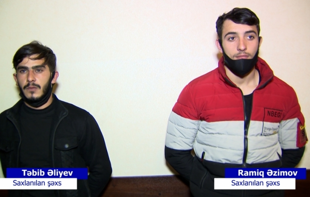 Yasamal rayonunda soyğunçuluq edən şəxslər saxlanılıblar VİDEO