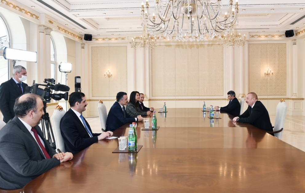 President Ilham Aliyev received delegation led by Turkish minister of agriculture and forestry VIDEO