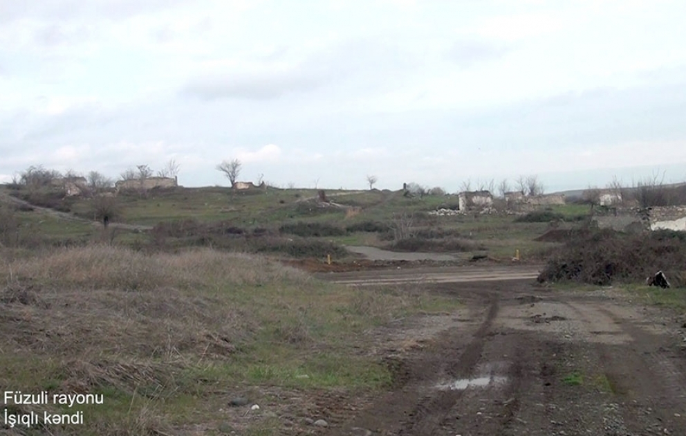 Le ministère de la Défense diffuse une vidéo du village d'Ichygly de la région de Fuzouli VIDEO