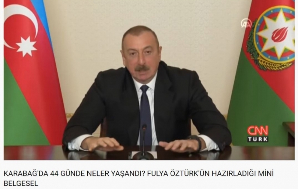 Телеканал CNN Türk снял документальный фильм о Второй Карабахской войне ВИДЕО
