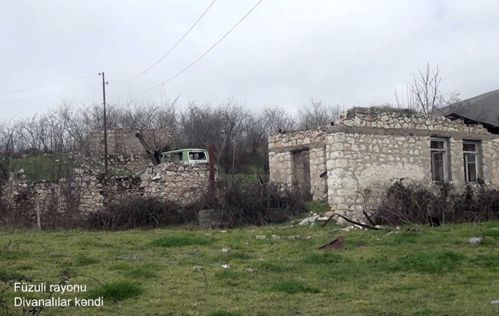 Azerbaijan's Defense Ministry releases video footages of Divanaliliar village, Fuzuli district VIDEO