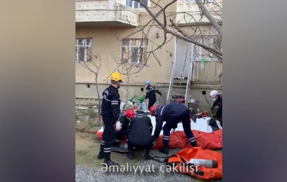 Bakıda intihara cəhdin qarşısı alınıb VİDEO