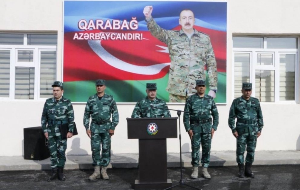 Qubadlı rayonu ərazisində Ermənistanla dövlət sərhədində yeni hərbi hissə xidməti-döyüş fəaliyyətinə başlayıb VİDEO