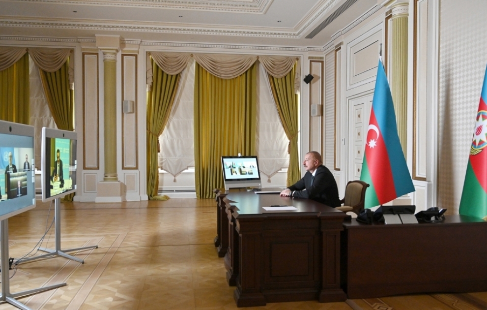 Le président Ilham Aliyev s'est entretenu par visioconférence avec le directeur général de l'OMS VIDEO