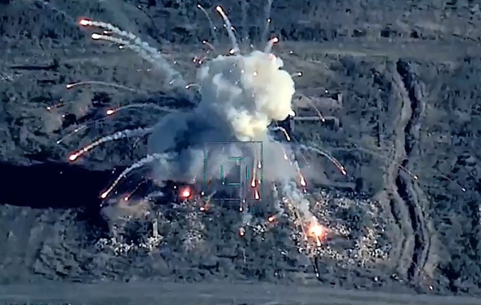 Defense Ministry releases video footages of destruction of enemy targets by Azerbaijan Air Force during Patriotic War VIDEO
