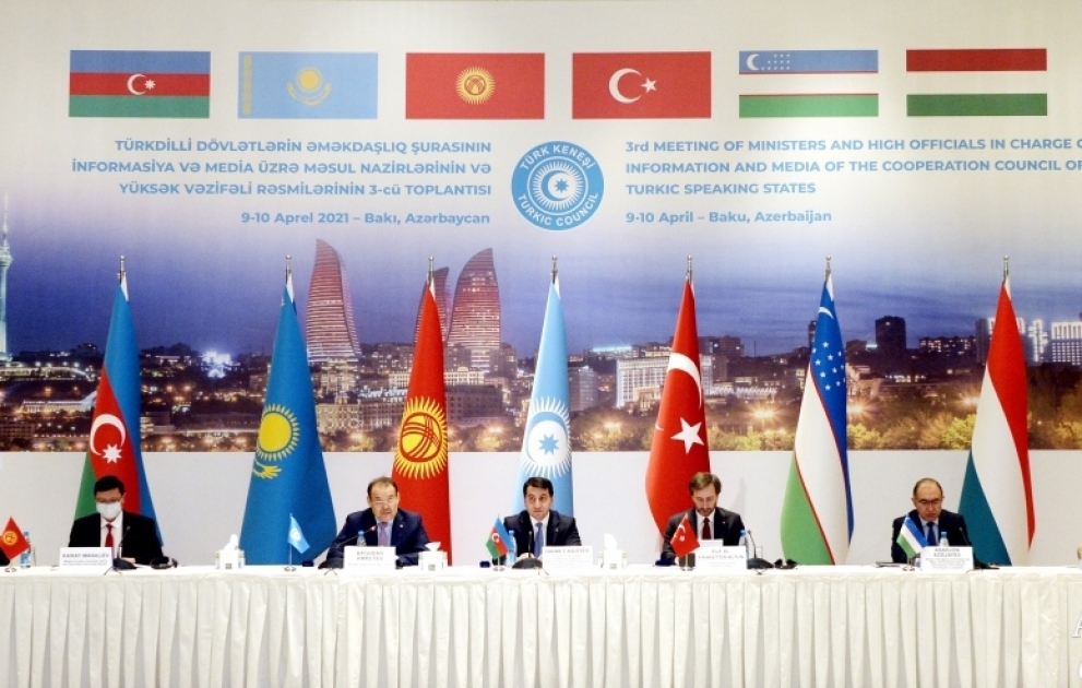 Bakıda Türk Şurasının informasiya və media üzrə məsul nazirlərinin, yüksək vəzifəli rəsmilərinin üçüncü toplantısı keçirilib YENİLƏNİB-2 VİDEO