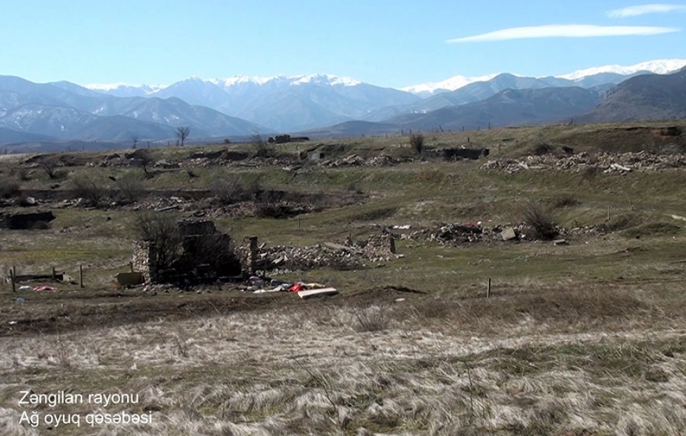 Azerbaijan’s Defense Ministry releases video footages of Agh Oyug settlement, Zangilan district VIDEO