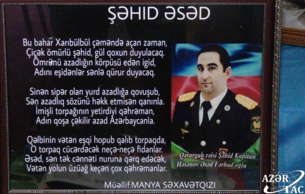 “Sən hərbçi anasısan, mən tək sənin yox, Vətənin oğluyam...” VİDEO