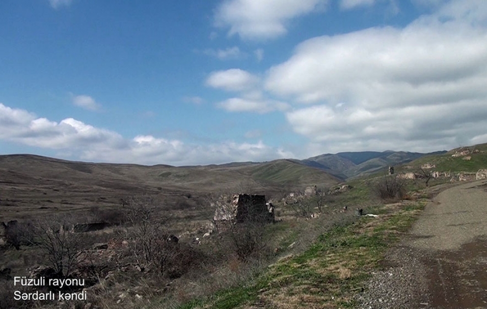 Azerbaijan’s Defense Ministry releases video footages of Sardarli village, Fuzuli district VIDEO