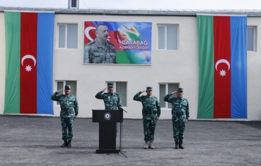 Zəngilan rayonunda Ermənistanla dövlət sərhədində yeni hərbi hissə xidməti-döyüş fəaliyyətinə başlayıb VİDEO