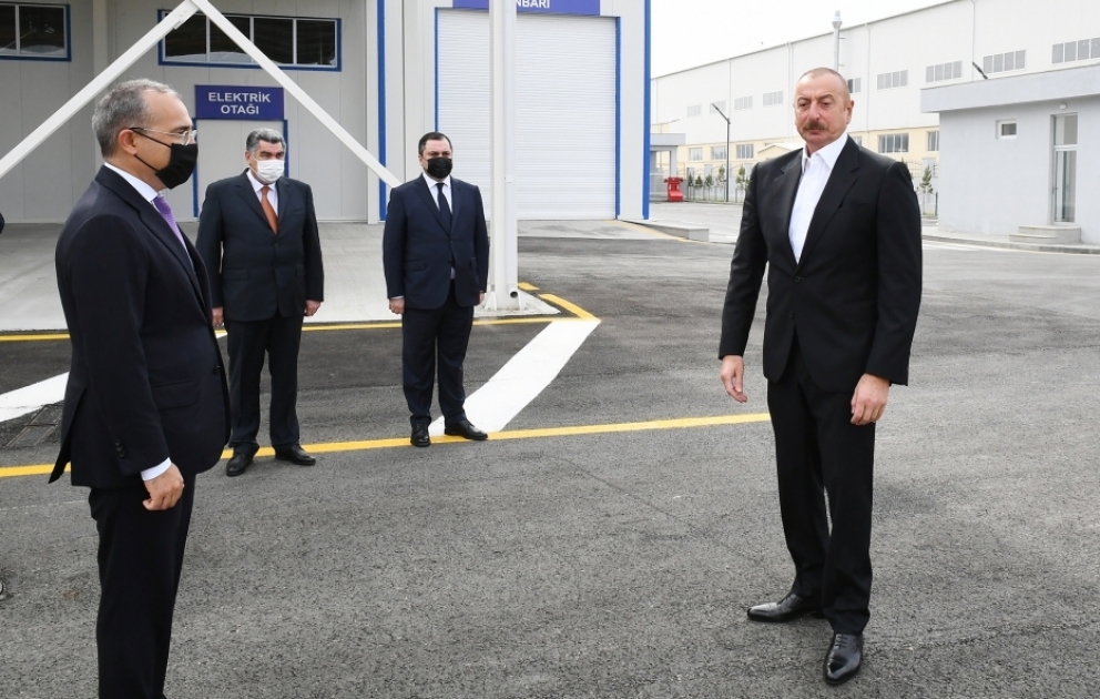 President Ilham Aliyev attended inauguration of Hajigabul Industrial Estate VIDEO