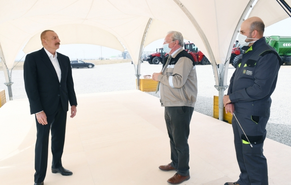 Hacıqabulda “Agro Dairy” MMC-nin aqroparkının təqdimatı olub YENİLƏNİB VİDEO