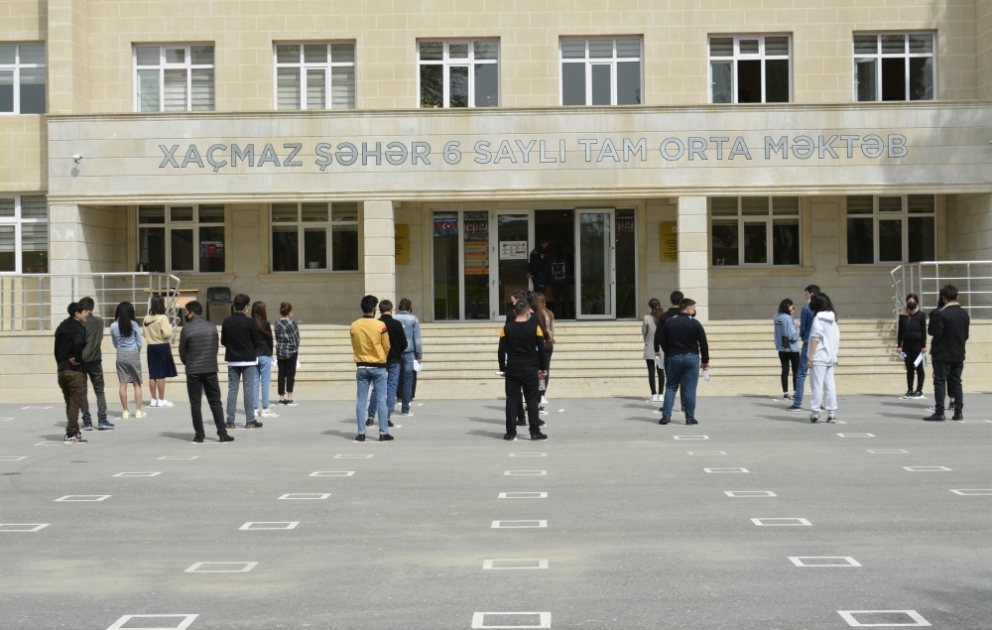 Xaçmaz: 1579 şagird buraxılış imtahanı verib VİDEO