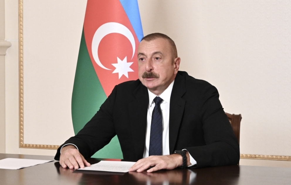 77. Sitzung der Uno- Wirtschafts- und Sozialkommission für Asien und den Pazifik: Präsident Ilham Aliyev hält im Videoformat eine Rede VIDEO