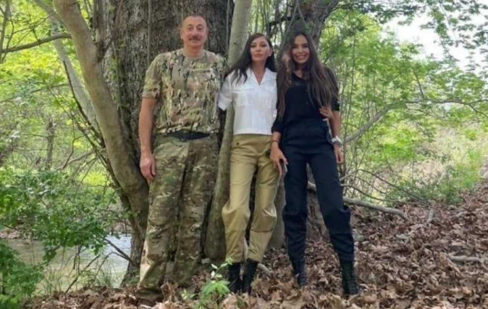 First Vice-President Mehriban Aliyeva shared video footages on her Instagram page from visit to Jabrayil and Zangilan districts VIDEO