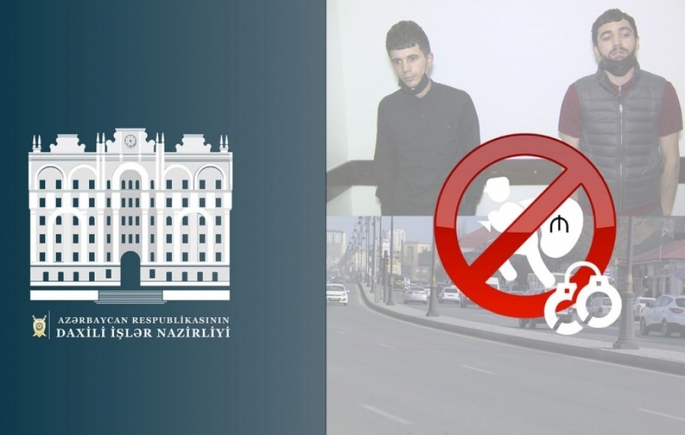 Nəsimi rayonunda 3 avtomobil qaçıran və 1 marketdən oğurluq edən şəxslər saxlanılıblar VİDEO