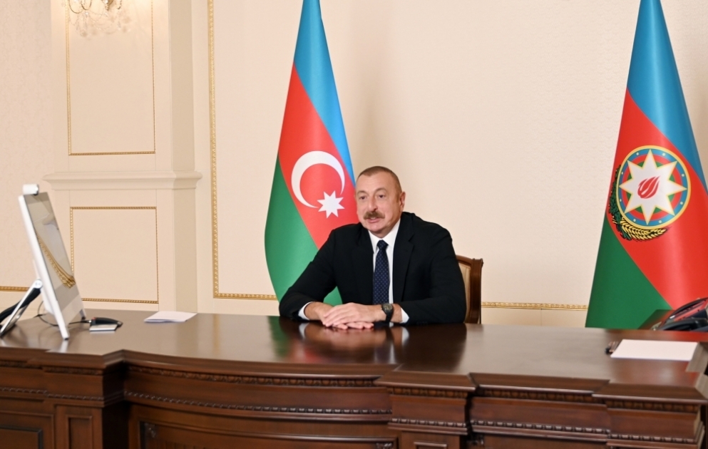 Prezident İlham Əliyevin Dünya İqtisadi Forumunun prezidenti ilə videokonfrans formatında görüşü olub  YENİLƏNİB VİDEO
