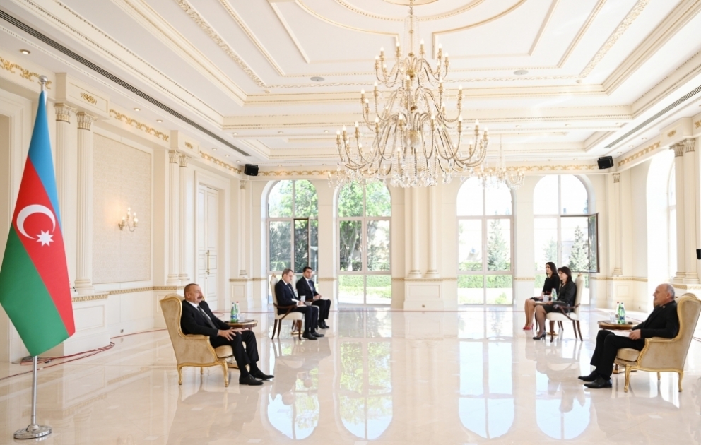 President Ilham Aliyev received credentials of incoming Serbian ambassador VIDEO
