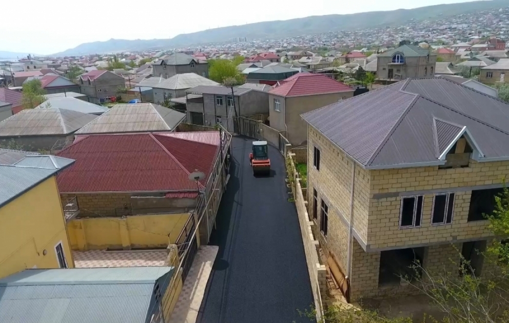 Sulutəpədə 7,1 kilometrlik küçə və yolların təmirinə başlanılıb VİDEO