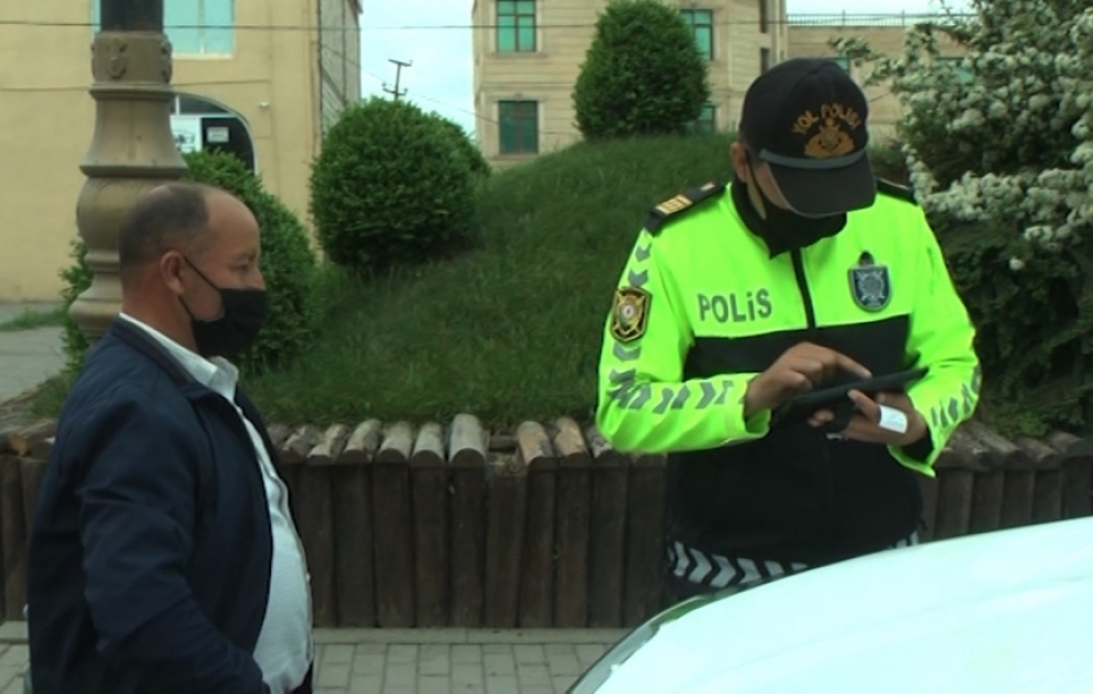 Şəmkirdə yol polisi təhlükəsizlik tədbirlərini davam etdirir VİDEO
