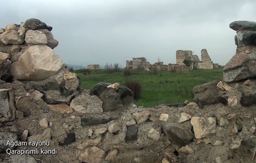 Azerbaijan’s Defense Ministry releases video footages of Garapirimli village, Aghdam district VIDEO