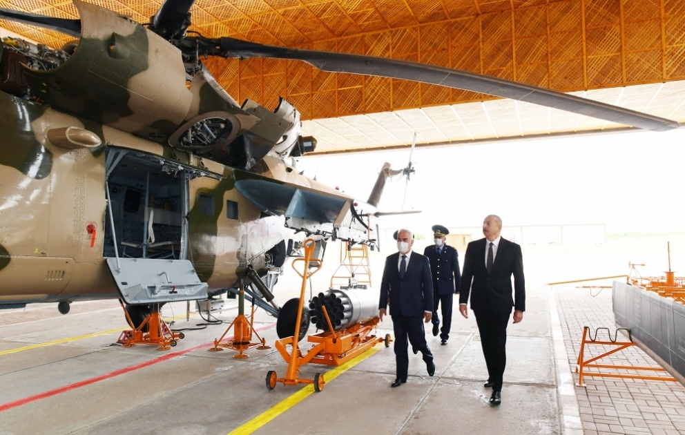 Prezident İlham Əliyev Əlahiddə Ümumqoşun Ordunun hərbi aerodromunun açılışında iştirak edib YENİLƏNİB VİDEO
