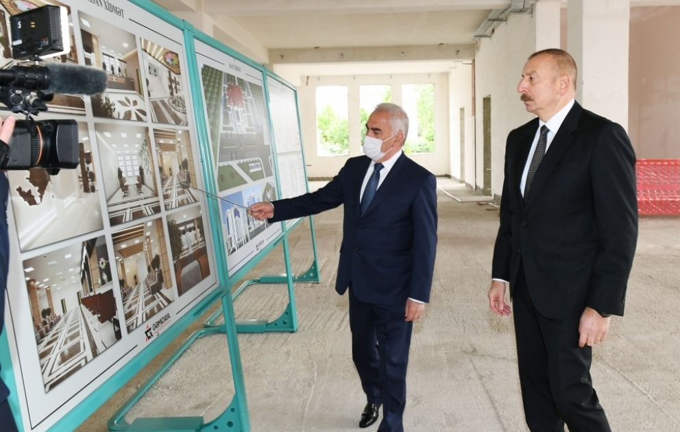 “ASAN xidmət” Mərkəzinin binasının tikintisi ilə tanışlıq YENİLƏNİB VİDEO