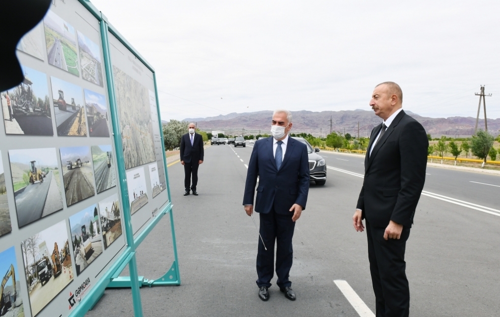 Prezident İlham Əliyev Culfa-Ordubad magistral avtomobil yolunun açılışında iştirak edib YENİLƏNİB VİDEO