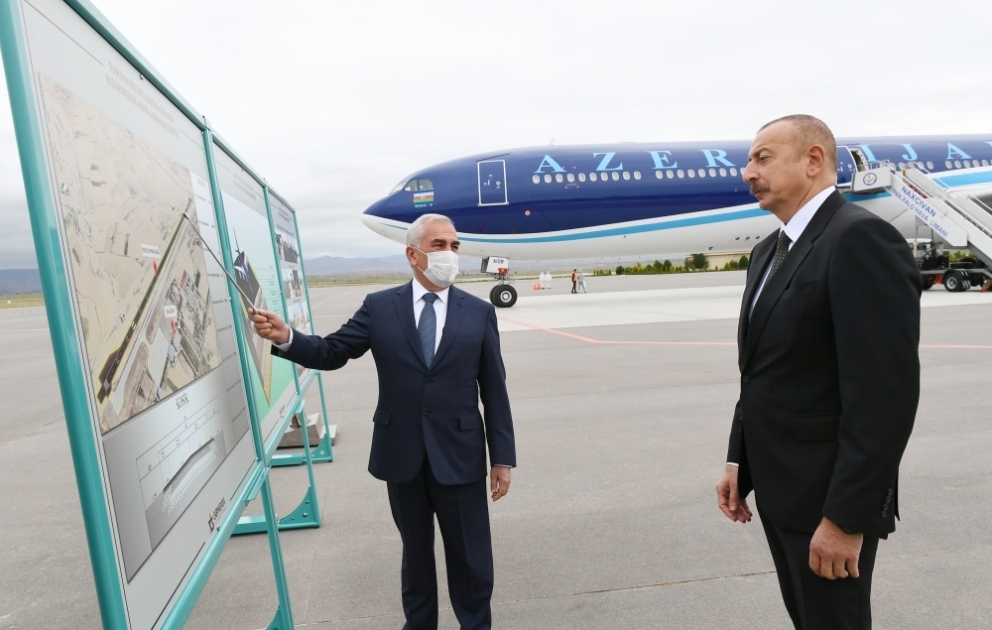 Présentation de la nouvelle piste de décollage et d’atterrissage de l’Aéroport international de Nakhtchivan VIDEO