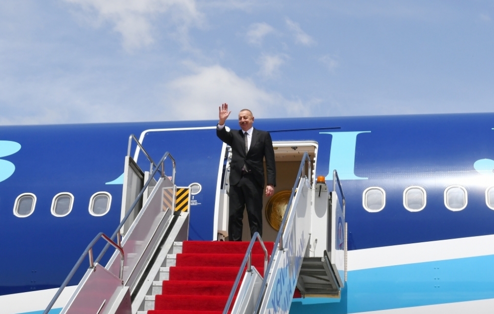 Le président de la République termine son déplacement au Nakhtchivan VIDEO