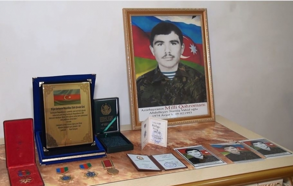 Milli Qəhrəman şəhid Namiq Abdullayevin xatirəsi yad edilib VİDEO