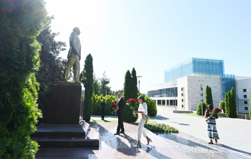 President Ilham Aliyev arrived in Gabala district for visit VIDEO