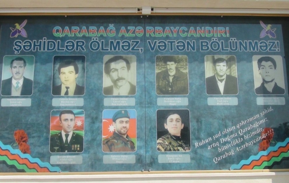 Saatlının Qaralar kəndində şəhidlərin xatirəsinə abidə ucaldılıb VİDEO