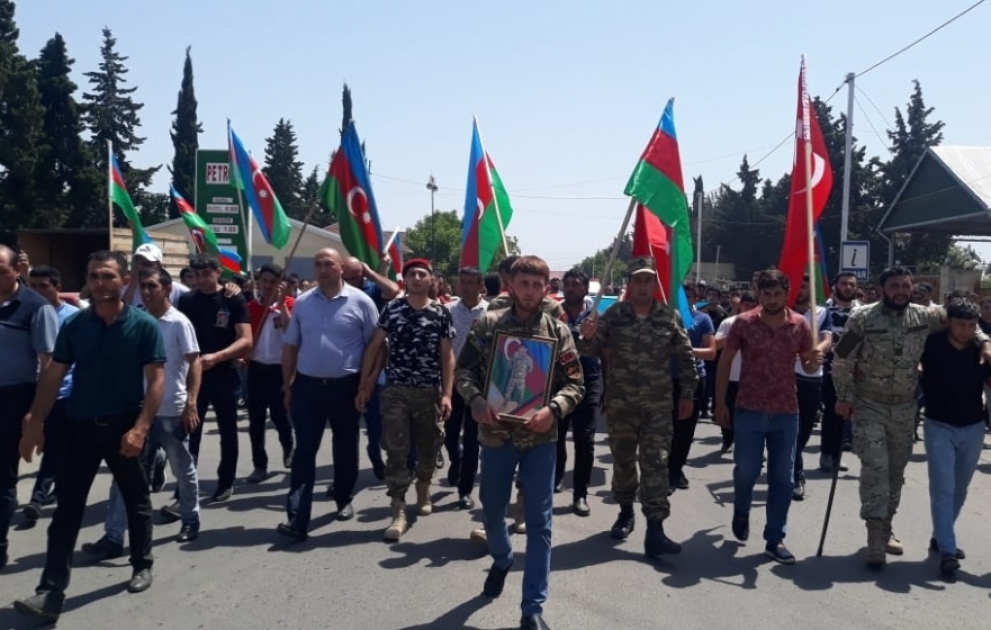 Vətən müharibəsinin şəhidi Tovuzda dəfn olunub VİDEO