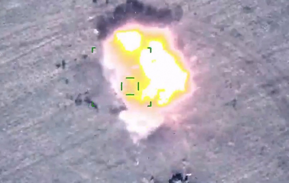 Azerbaijan’s Defense Ministry releases video footages of destruction of enemy’s military vehicles during Patriotic War VIDEO
