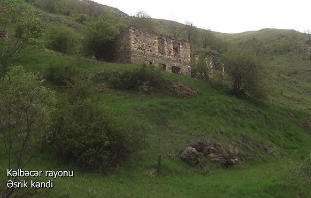 Müdafiə Nazirliyi Kəlbəcər rayonunun Əsrik kəndinin videogörüntülərini yayıb VİDEO