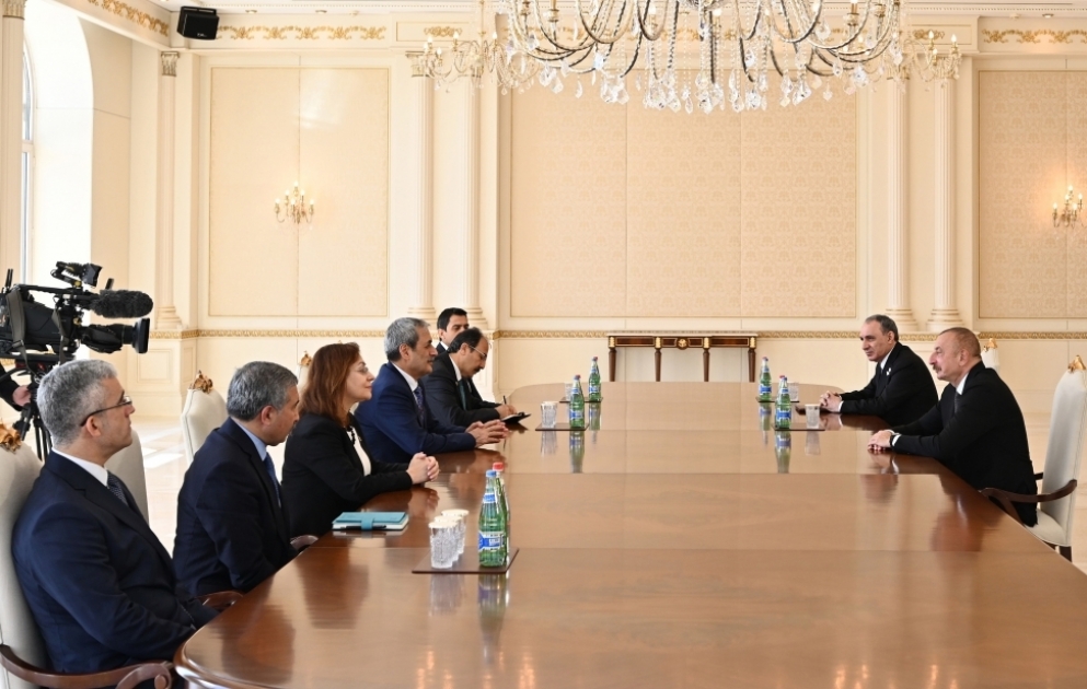 Президент Ильхам Алиев принял делегацию во главе с Генеральным прокурором Верховного суда Турции ВИДЕО