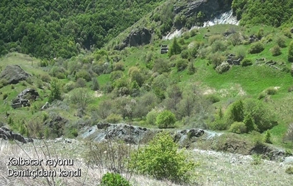 Azerbaijan’s Defense Ministry releases video footages of Damirchidam village, Kalbajar district VIDEO