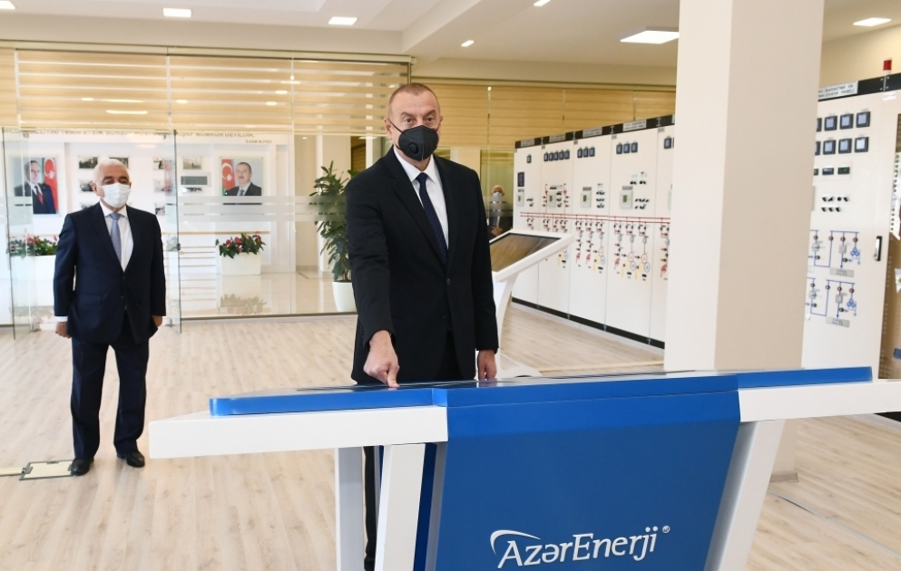 President Ilham Aliyev inaugurated 110/35/6 kV “Binagadi” substation VIDEO