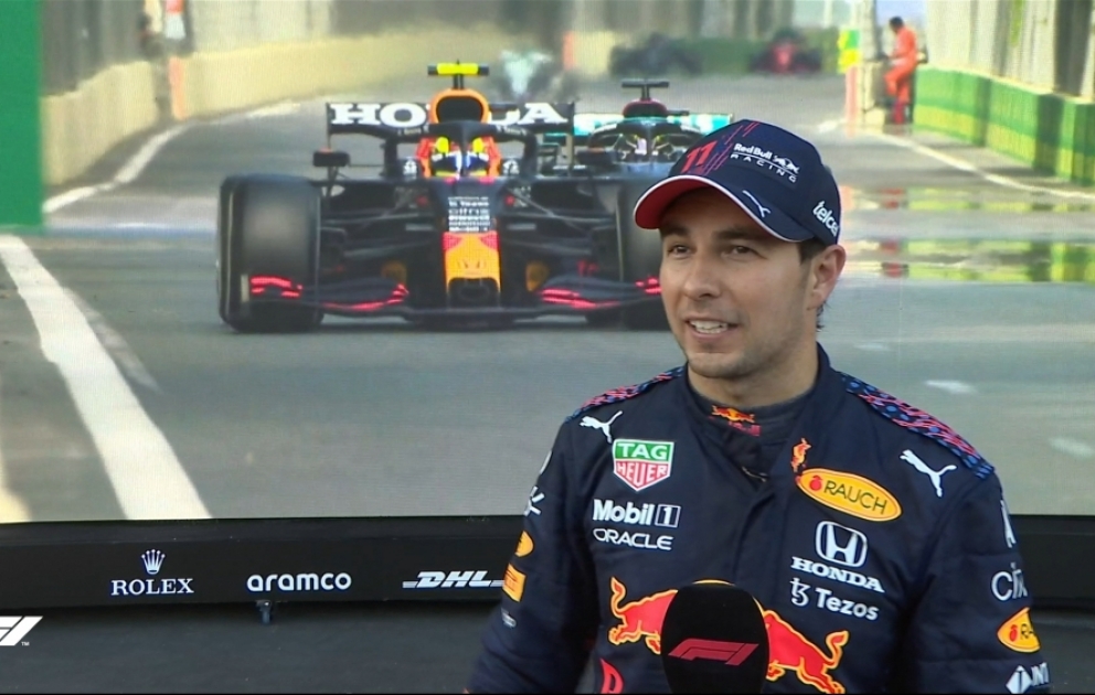 Serxio Peres Formula 1-də cari mövsümdə ilk, karyerasında isə ikinci qələbəsini Bakıda qazanıb VİDEO