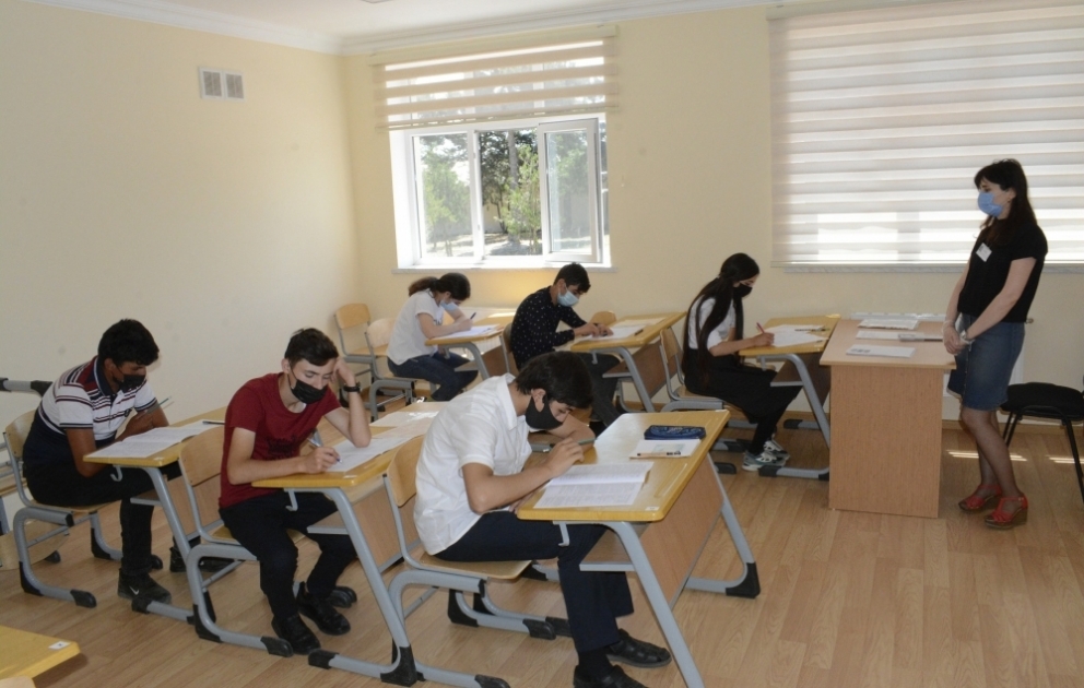 Xaçmaz: 1201 şagird buraxılış imtahanı verib VİDEO