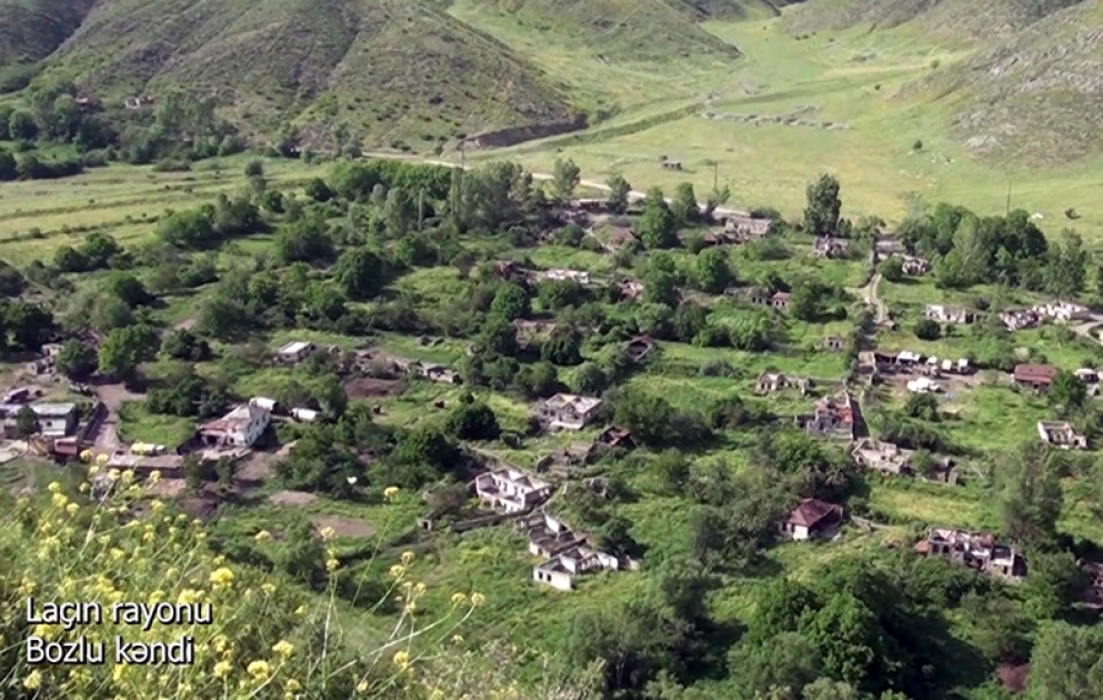 Azerbaijan’s Defense Ministry releases video footages of Bozlu village, Lachin district VIDEO
