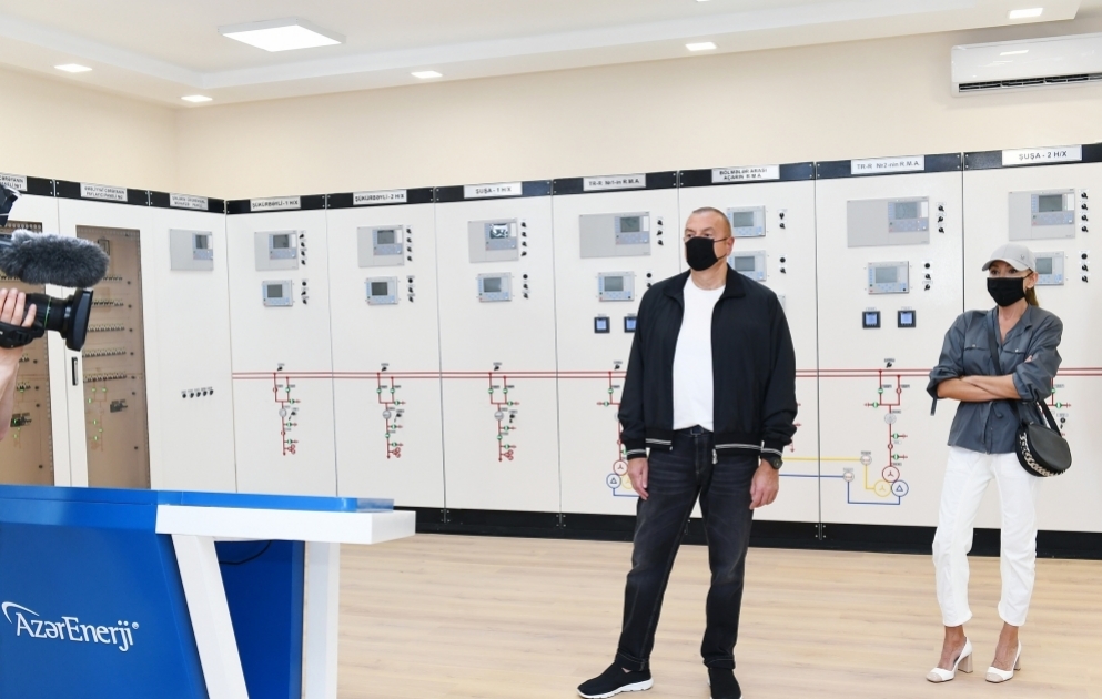 President Ilham Aliyev inaugurated “Fuzuli” substation VIDEO